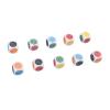 Mavaol 10-Piece 6-Sided Game Dice, Lightweight, High Impact Resistance, White Plastic Dice for Board Games and Dice Games view 2