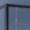 Sliding Display Rack, Metal Advertising Rack for Galleries and Schools, Aluminum Partition, 120 x 250 cm (1 pc) view 4