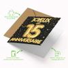 Edition Colibri Birthday Card - Gold Balloon Design | Folded Card (15 x 15 cm) - with Kraft Envelope - Blank Inside (2) view 3