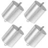 Calibration Weight Set with Double Hooks, 4-Piece, 200 g, Silver Iron view 1