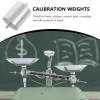 Calibration Weight Set with Double Hooks, 4-Piece, 200 g, Silver Iron view 3