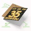 Birthday Card - Golden Balloon Numbers 35 view 3