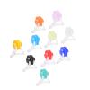 Aumotop Waterproof Silicone Nose Clips, 20-Pack, 10 Colors, for Adults and Ages 7+ view 2
