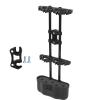 Aumotop Adjustable 5-Arrow Quiver for Outdoor Archery, Durable ABS Rubber Arrow Holder for Beginners, Black view 4