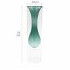Double-Walled Green Borosilicate Glass Vase for Plants and Flowers view 2