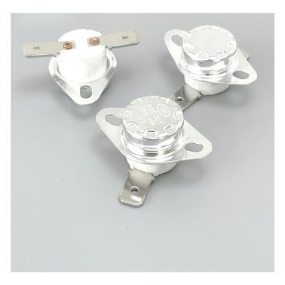 2-Pack KSD302 16A 250V Ceramic Thermostat Temperature Switch, Normally Closed, Adjustable 40–200°C (55°C)