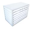 Aluminum Mini-Split AC Cover, Waterproof and Dustproof, Weather-Resistant Outdoor Heat Pump Protection view 1