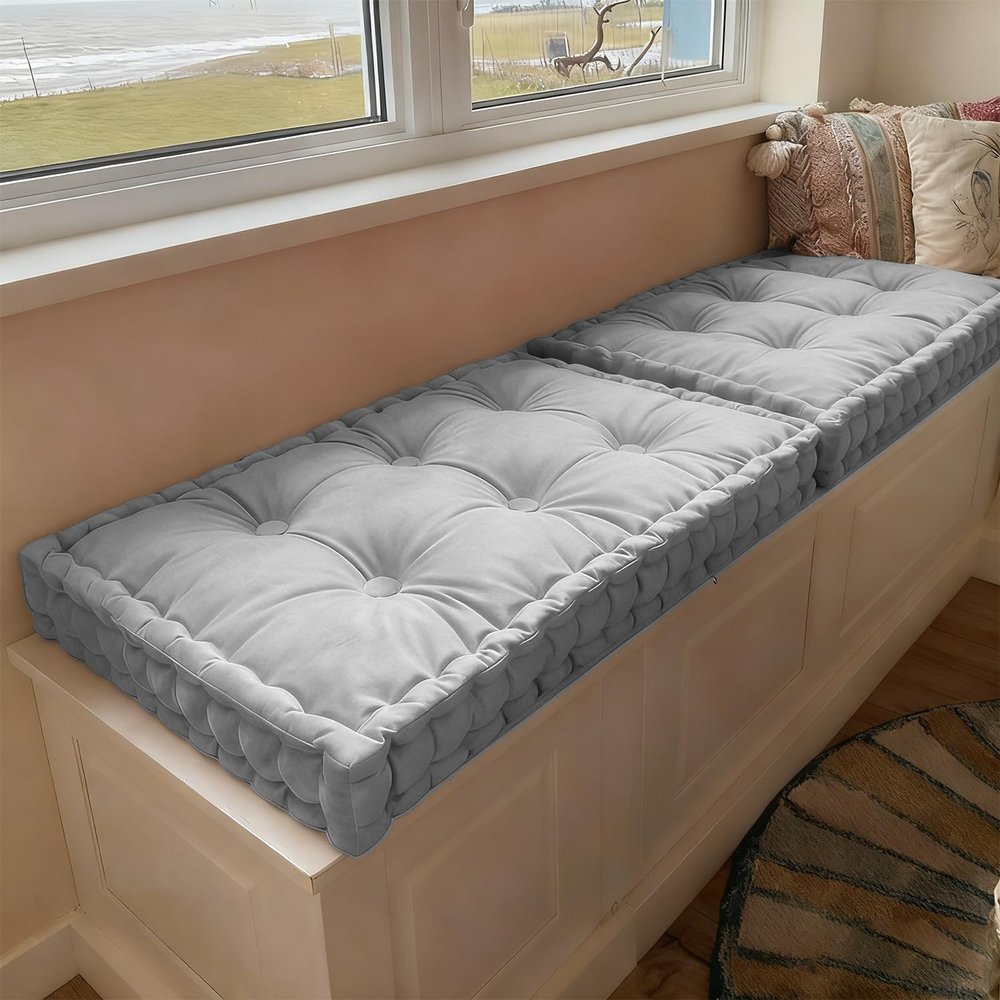 WLXFF Velvet Bench Cushion, 160 x 40 cm, No. 4
