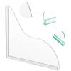 Angoily 2-Piece Transparent Acrylic Splash Guard for Bathtubs, Sinks and Showers view 3