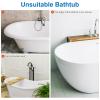 Angoily 2-Piece Transparent Acrylic Splash Guard for Bathtubs, Sinks and Showers view 4