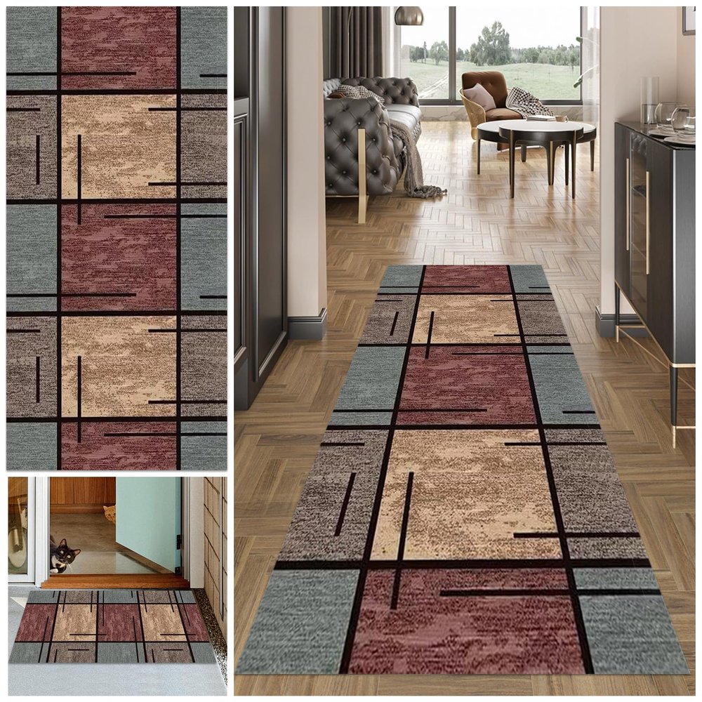 Indoor Dirt-Trapping Runner Rug, Non-Slip, Washable, 50 x 450 cm