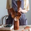8-Piece Wooden Cooking Utensil Set with Stand view 2