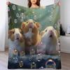 LLLBBB Hamster Plush Sofa Blanket, Super Soft Flannel Fleece Throw, 140 x 180 cm view 1