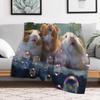 LLLBBB Hamster Plush Sofa Blanket, Super Soft Flannel Fleece Throw, 140 x 180 cm view 2