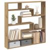 Homgoday 7-Compartment Cube Shelf, Artisan Oak Engineered Wood, Model 860030 view 1