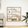 Homgoday 7-Compartment Cube Shelf, Artisan Oak Engineered Wood, Model 860030 view 3