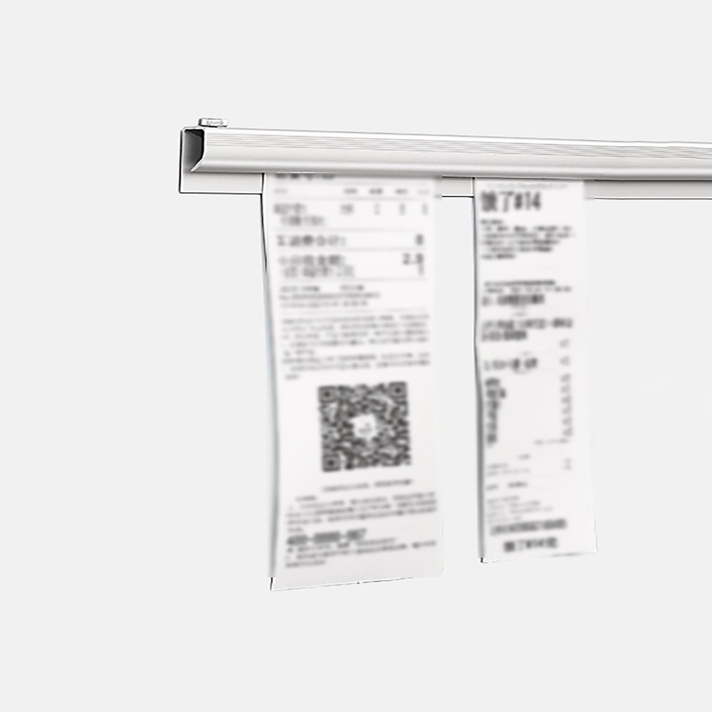 PULaif Restaurant Order Grabber, Aluminum Alloy Receipt Holder, 20120 cm (100 cm)