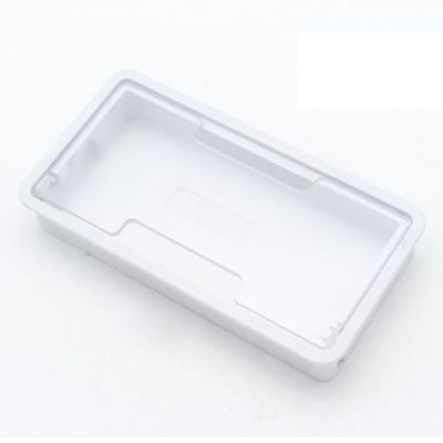 Desk Cable Grommet, 1-Piece 6.3-Inch Plastic Cable Pass-Through Cover, White