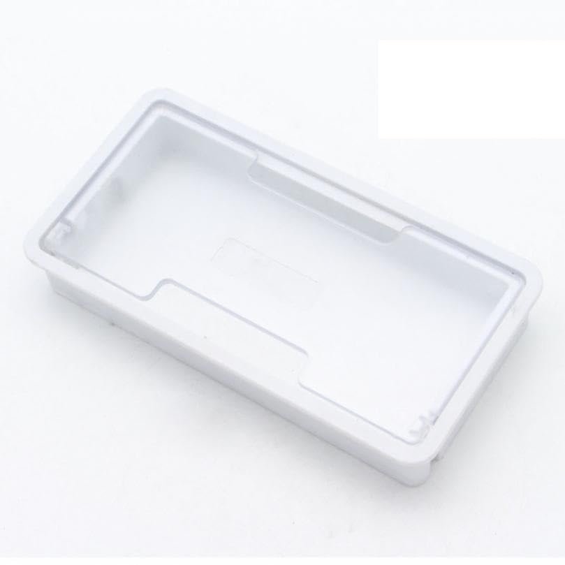 Desk Cable Grommet, 1-Piece 6.3-Inch Plastic Cable Pass-Through Cover, White
