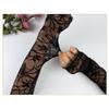 MAGICLULU Women's Lace Arm Sleeves with UV Protection and Breathable Material, Elegant Black Fingerless Gloves for Cycling and Yoga view 3