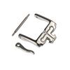 ROUREOX Stainless Steel Watch Buckle Replacement, Polished Vintage T-Shaped Tang Buckle, 18 mm view 4