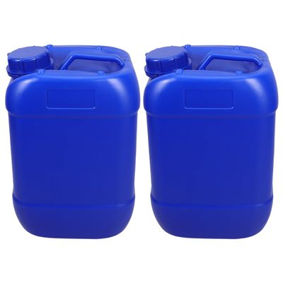 DEARMAMY 2 Stackable 5L Plastic Water Jugs with Lids and Graduated Scale