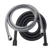 High-Pressure Stainless Steel Shower Hose, 1.5 m/2 m, Black/Silver view 1