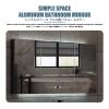 Illuminated Stainless Steel Bathroom Medicine Cabinet with Mirror, Dimmable, 80 x 80 x 13 cm view 3