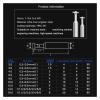 Carbide T-Slot Cutter, Tungsten Steel, 2 mm, 3, 4, 5, 6, 8, 0, H4 H (4X3.4XD4X50L) view 2