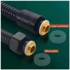 Black Stainless Steel Shower Hose, Explosion-Resistant, 1/2-Inch Universal Connection, 150 cm view 3