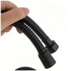 Black Stainless Steel Shower Hose, Explosion-Resistant, 1/2-Inch Universal Connection, 150 cm view 4