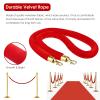 Twisted Queue Line Barrier Rope, 2 3 m Crowd Control, Indoor and Outdoor Divider, 1.7 m Length, Available in 9 Stylish Colors view 4