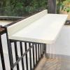 WHRAOY Hanging Balcony Table, 80 x 39 cm, White view 1