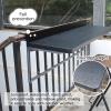 WHRAOY Hanging Balcony Table, 80 x 39 cm, White view 3