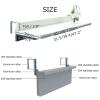 WHRAOY Hanging Balcony Table, 80 x 39 cm, White view 4