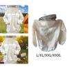 Professional Breathable Beekeeping Jacket with Detachable Veil Hat (L) view 3