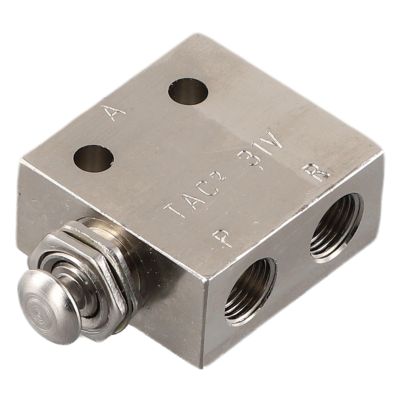 ZYNCUE TAC2-31V Pneumatic Air Valve, 2-Position, 3-Way, Mechanical Push Button