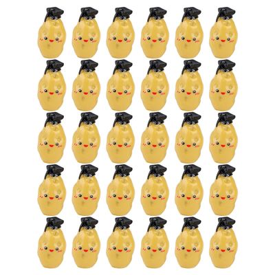 Artificial Mini Potato Figures, Yellow Resin