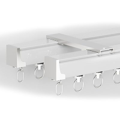 Durable Double Curtain Track, 1 m