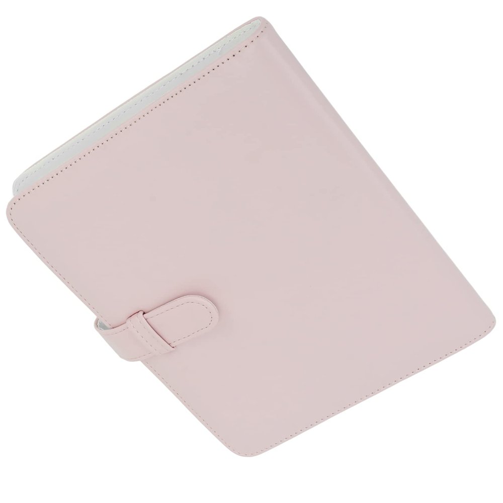 Tomantery PU Leather Photo Album with 256 Pockets, Lightweight 3-Inch Photo Storage Book for Instant Camera Fans, Pink