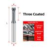 Carbide Thread Mill, Single- or Three-Tooth Solid Carbide, Carbide-Coated, Threaded Shank for Benchtop Drill Presses (Three Coated, M3 x 0.5) view 2