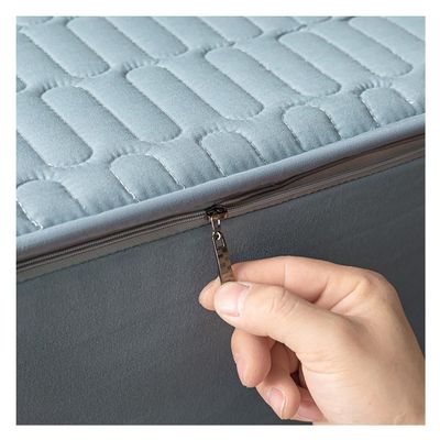 Zippered Mattress Protector, 90 x 200–180 x 200 cm, for 5–40 cm Mattress Height, Blue, 160 x 200 + 12 cm