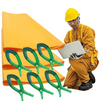 2-3 Flame-Retardant EVA High-Voltage Insulating Fabric for Live-Line Work, 0.4 kV/10 kV Protection (80 x 100 cm, 3 pcs, 0.4 kV)