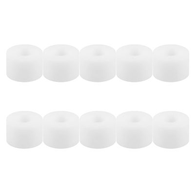 Toyvian 10-Piece White PU Shock Absorber Bushings for Roller Skates and Skateboards