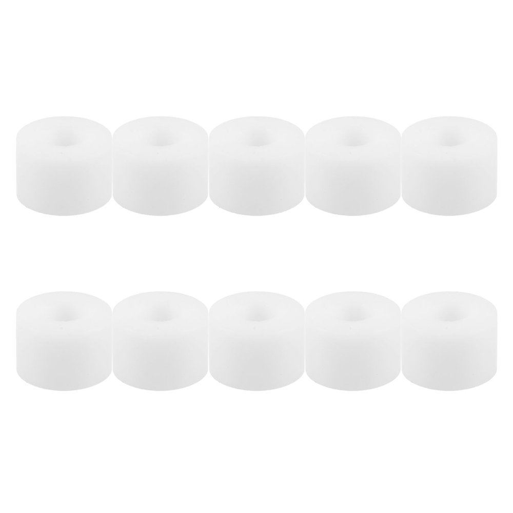 Toyvian 10-Piece White PU Shock Absorber Bushings for Roller Skates and Skateboards