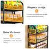 WQZzjm Sales Rack with Shelves and Hooks, Rolling Snack Display view 3