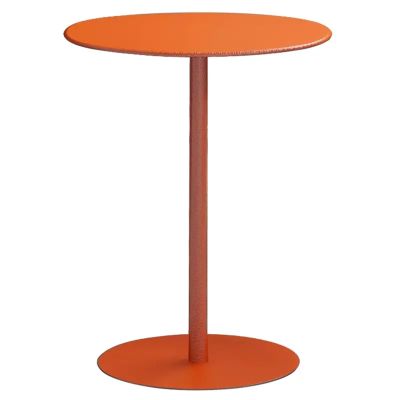 Round Metal Bistro Table for Indoor and Outdoor Use