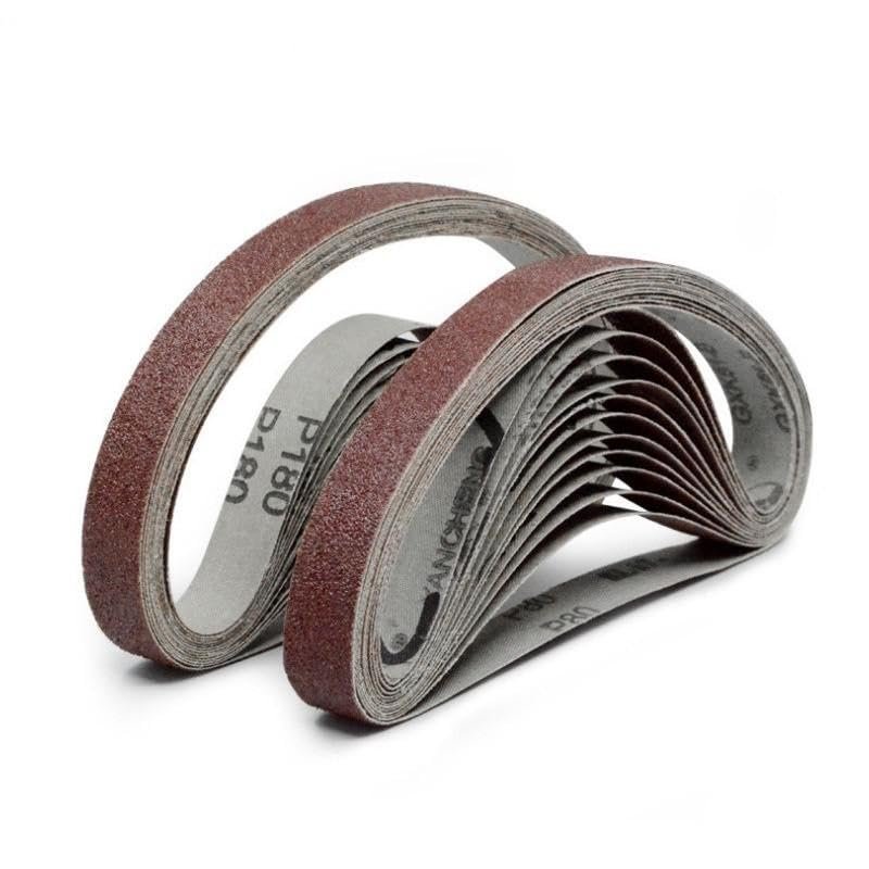 YAYDAFSHSAI Sanding Belts, 20 Pieces, 13 x 457 mm, for Powerfile Belt Sanders, Grit 40–1000 (120)