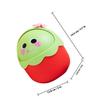 Homoyoyo Small Red Desktop Trash Can with Decorative Flip Lid view 2