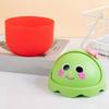 Homoyoyo Small Red Desktop Trash Can with Decorative Flip Lid view 3